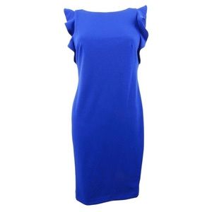 Calvin Klein Ruffle Sleeve Dress